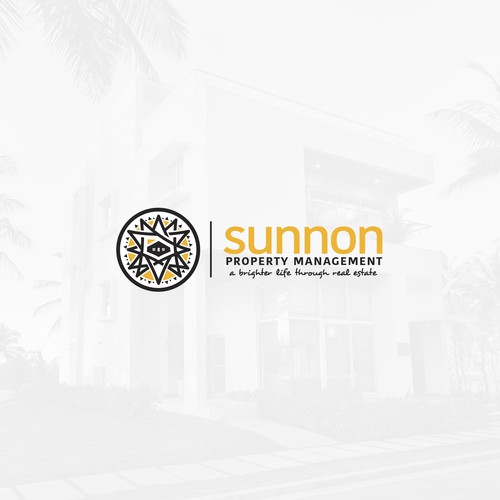 Sun brand with the title 'Logo & brand identity pack contest entry'