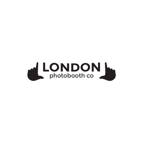 London logo with the title 'Logo concept for "LONDON photobooth co. '