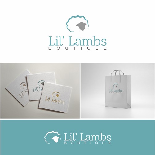 Boutique logo with the title 'Lil' Lambs Boutique '
