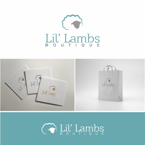 Home furnishing logo with the title 'Lil' Lambs Boutique '