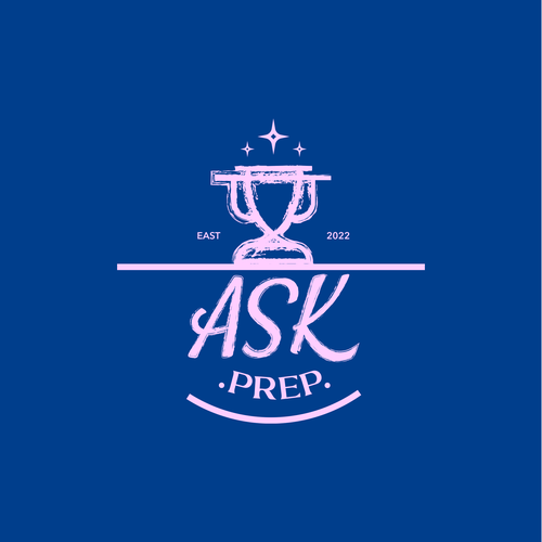 Career logo with the title 'Logo design for ASK prep'