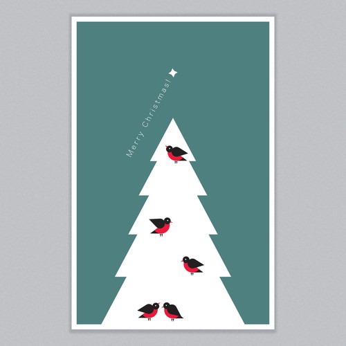 Christmas artwork with the title 'Christmas Card Designs for Small Business Owners (MULTIPLE WINNERS)'