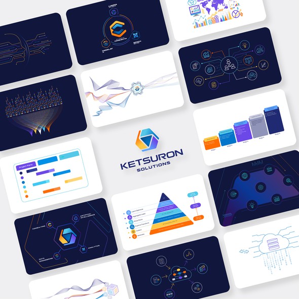 Synergy design with the title 'Info Graphics for Tech Brand'