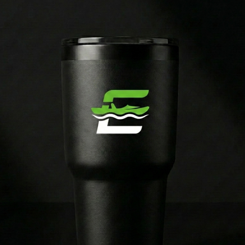 Fish logo with the title 'Eco Fishing Shop'
