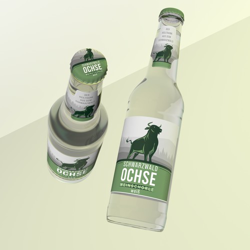 Beer packaging with the title 'Label design'