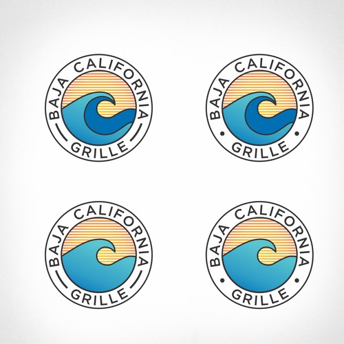 California logo with the title 'Baja California grille'