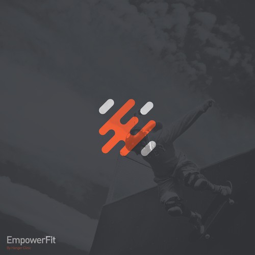 Minimalist logo with the title 'Logo For fitness & Health Tech'