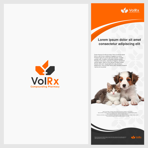 Pharmacy logo with the title 'minimalist logo for VolRx'