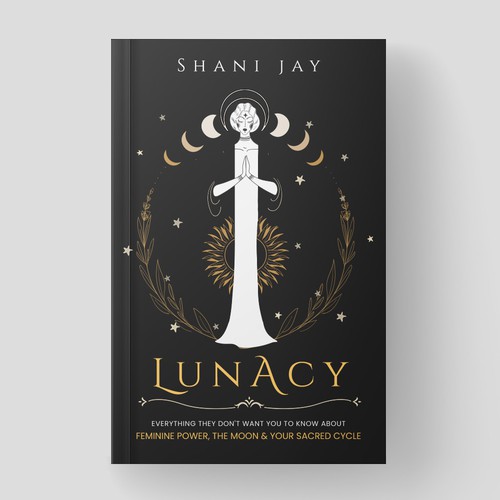 Meditation book cover with the title 'LUNACY'