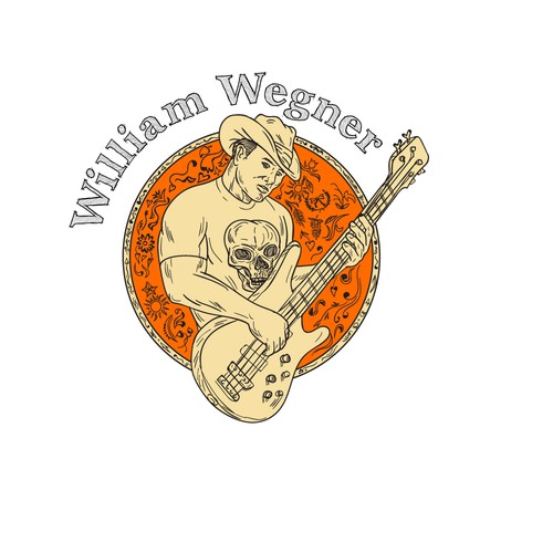 Bass design with the title 'William Wegner'
