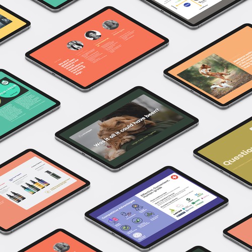 Pastel design with the title 'Powerpoint Template'