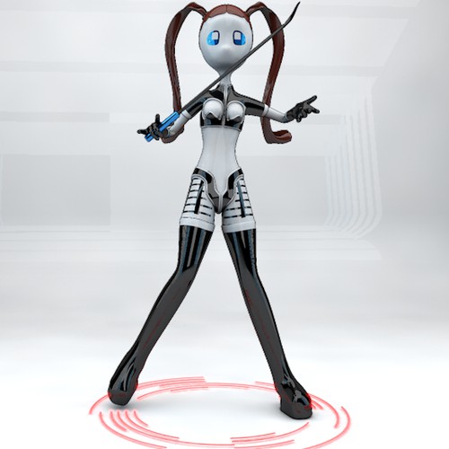 Robot illustration with the title '"EroBotz" Japanese Consumer Fashion Toy Brand'