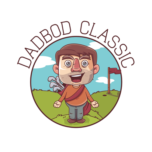 Field logo with the title 'Golf dad mascot '