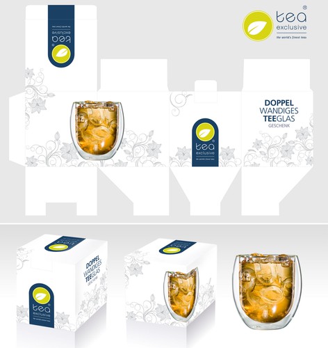 Tea label with the title 'Help tea exclusive with a new product label'