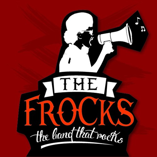 Cut out logo with the title 'logo concept for 'The FROCKS''