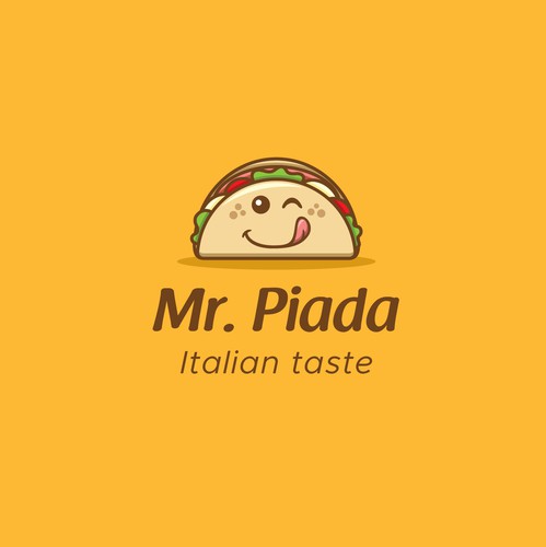 Yummy design with the title 'Mascot Logo for a Italian Piadina'
