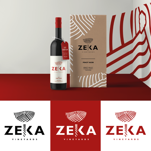 Vineyard logo with the title 'Zeka Vineyards'