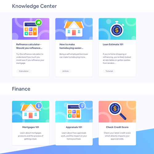 App illustration with the title 'Icon Mortgage'