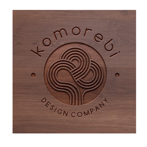 Home decor logo with the title 'Clean and symbolic logo for hand made contemporary wood furniture '