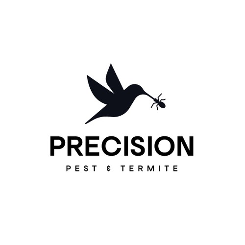 Hummingbird logo with the title 'Pest Control Company Logo'