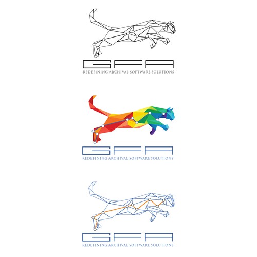 Company brand with the title 'Bold logo concept for software company'