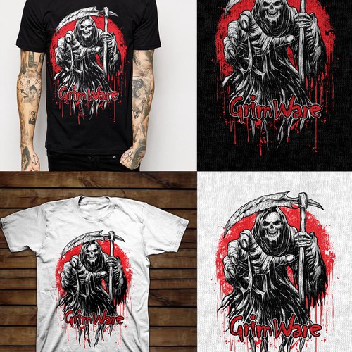 Fashion t-shirt with the title 'Design for grim ware'