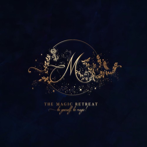 Magic wand logo with the title 'The magic logo for magic project💜'