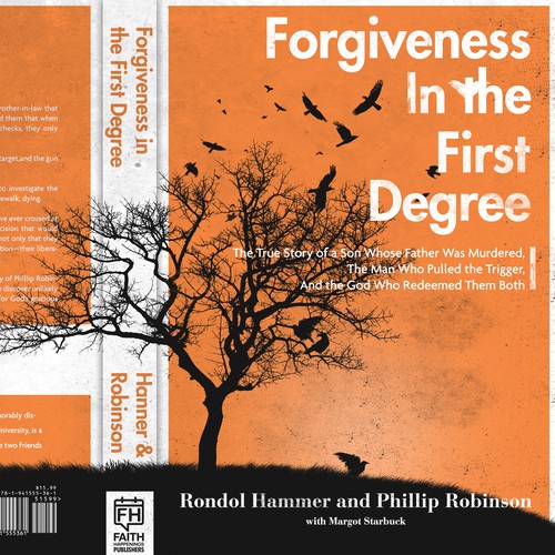 Bold book cover with the title 'Bold book cover about murder and forgiveness'