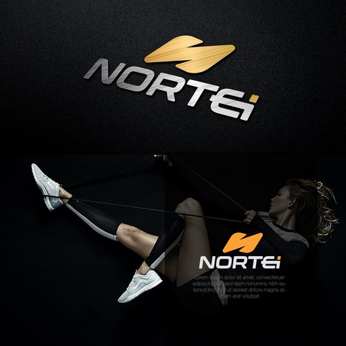 Sock design with the title 'Nortei Logo'