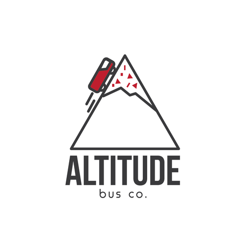 Bus logo with the title 'Altitude Bus Co. needs your creative mind and twist!'
