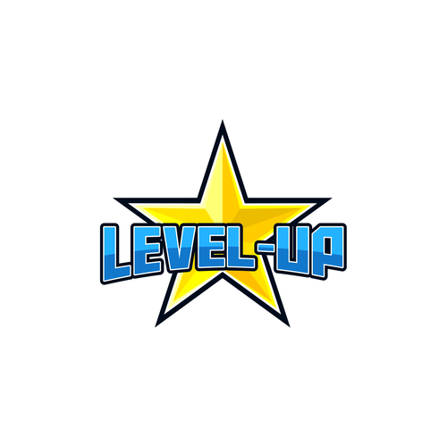 Esports logo with the title 'level-up'