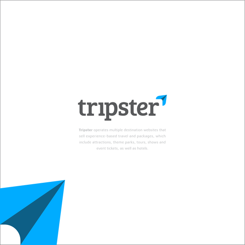 Travel logo with the title 'tripster'