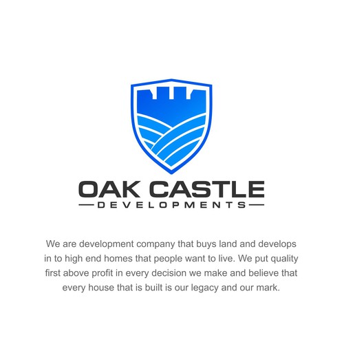 Developer logo with the title 'Oak Castle Developments'
