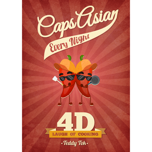 Cooking book cover with the title 'Cover book of Cooking'