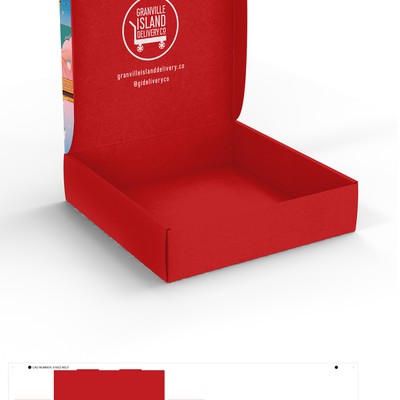 Gift box design for Granville Island Delivery Co.