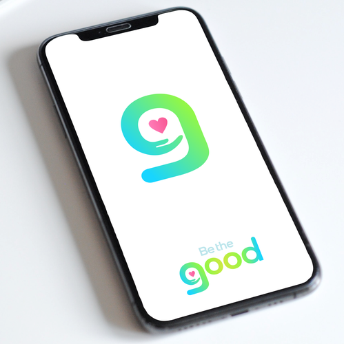 G design with the title 'Be The Good | Love | Hand | G | Logo'