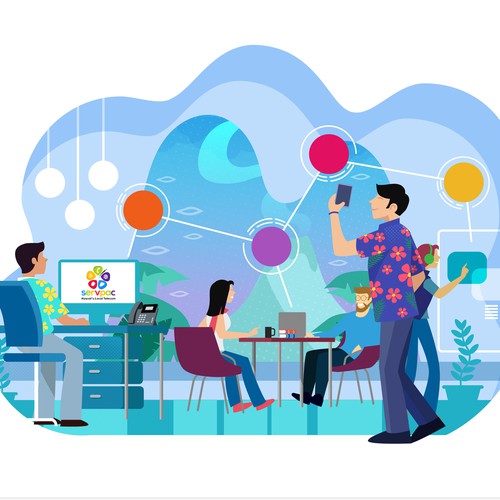 Technology illustration with the title 'illustration at servpac.com'