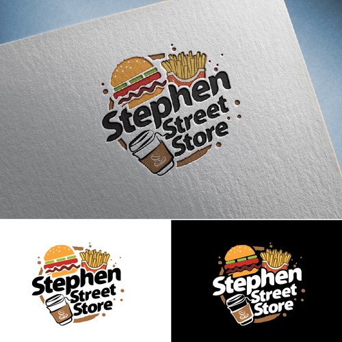 Street food logo with the title 'Stephen Street Store'
