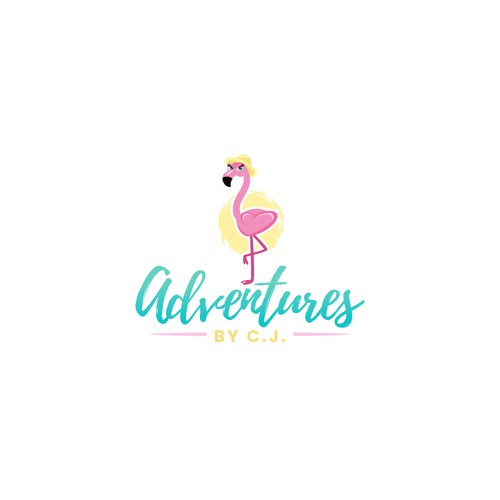 Hotel logo with the title 'Adventures by C.J.'