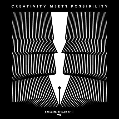 Minimal artwork with the title 'Bold line art'