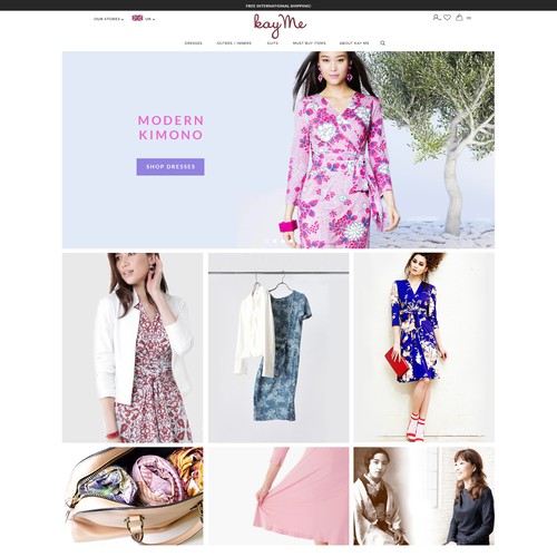 Clothing website with the title 'Women's Fashion'