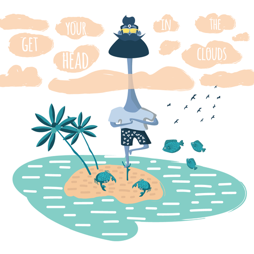 Meditation illustration with the title 'Don't Hate, Meditate!'