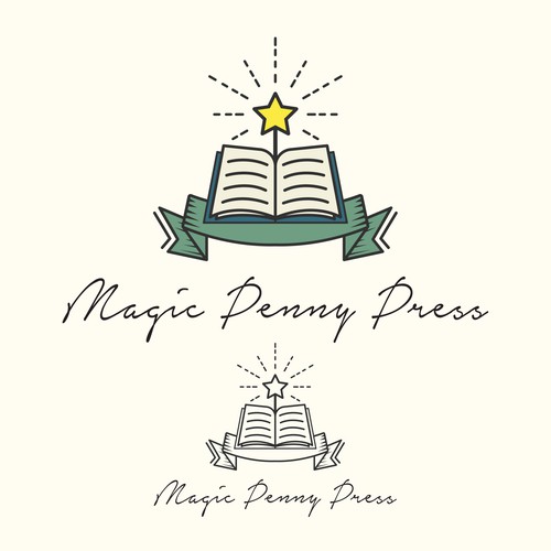 Magical logo with the title 'Magical Logo for Printing Press'