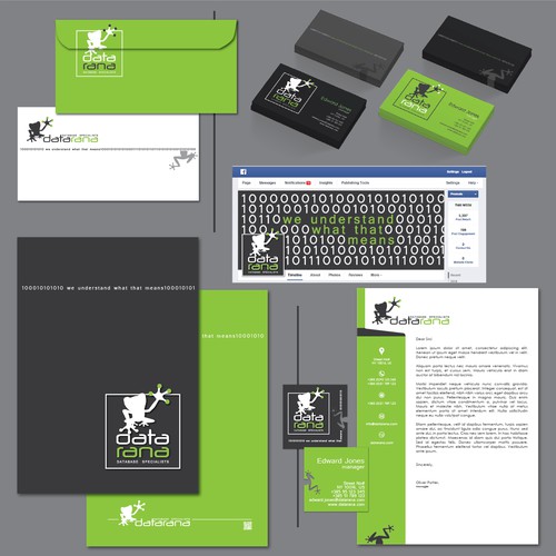 Folder design with the title 'logo datarana'