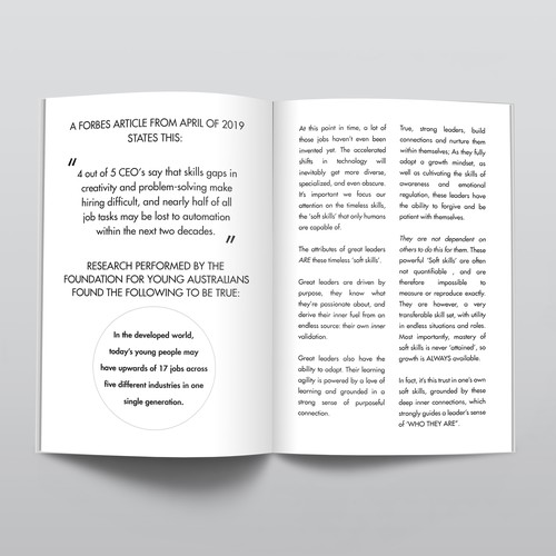 Typographic design with the title 'Raise Future Leaders '