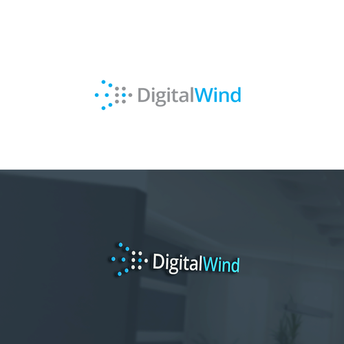 Media design with the title 'DigitalWind Logo'