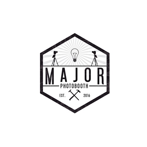 Video production logo with the title 'Logo for Major Photobooth'