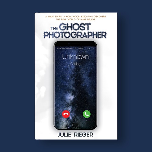 Ghost book cover with the title 'The Ghost Photographer by Julie Rieger'