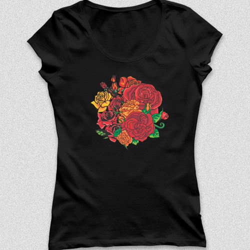 Agriculture t-shirt with the title 'Flowers'