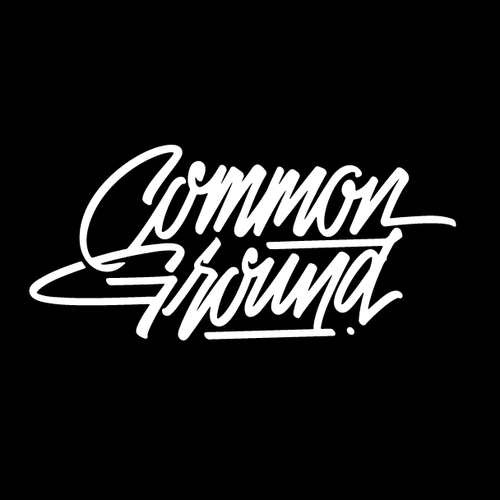 Wordmark logo with the title 'Hand Lettering Logo for Common Ground'